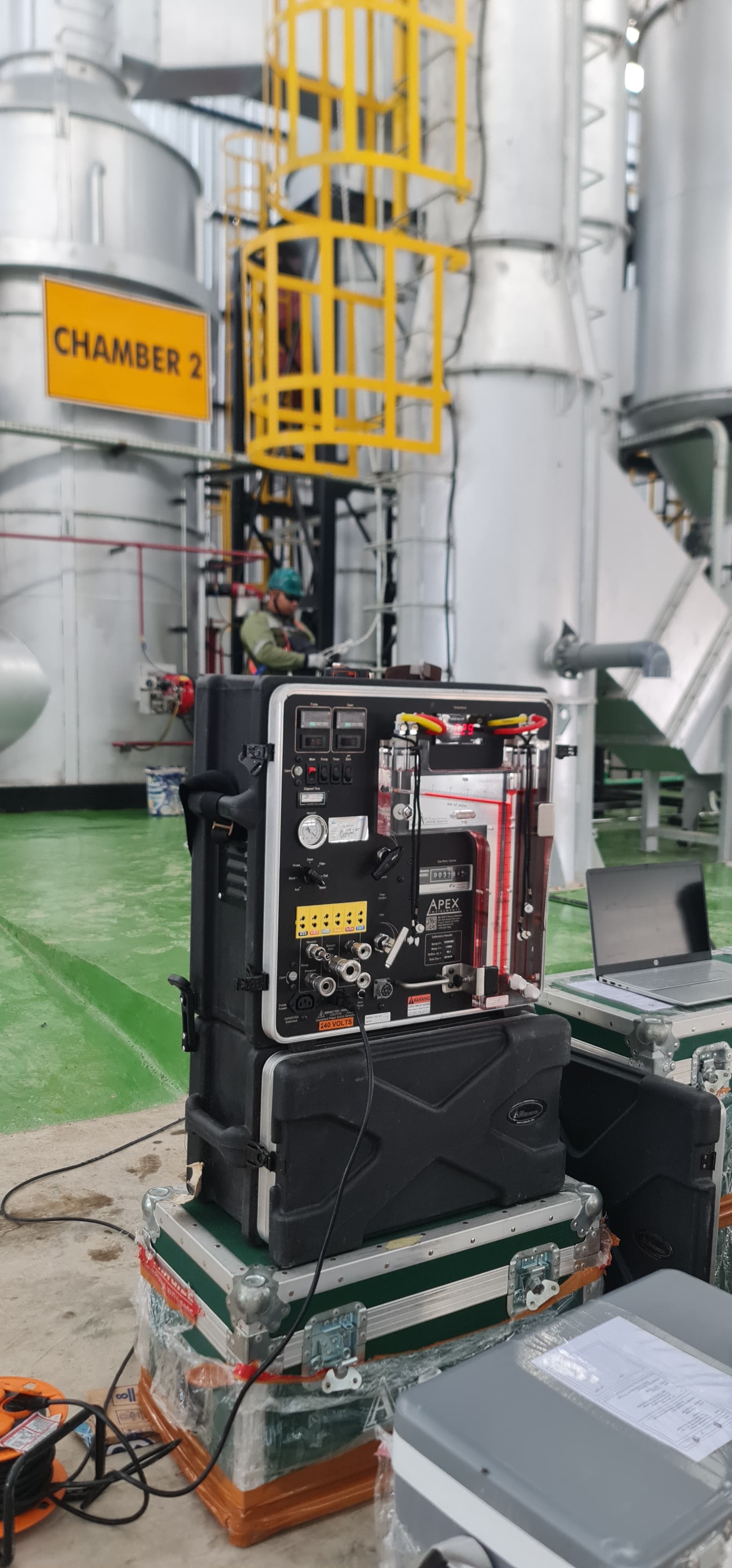 Persiapan kalibrasi instrumen analyzer sebelum pengujian